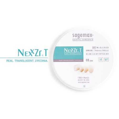 Sagemax Zirconia NexxZr T Shaded W-98/20mm A3.5