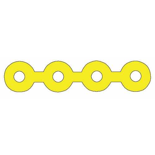 Forestadent Power Chain Long - Yellow (15ft)